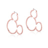 Mickey Mouse Outline Hoop Rose Gold