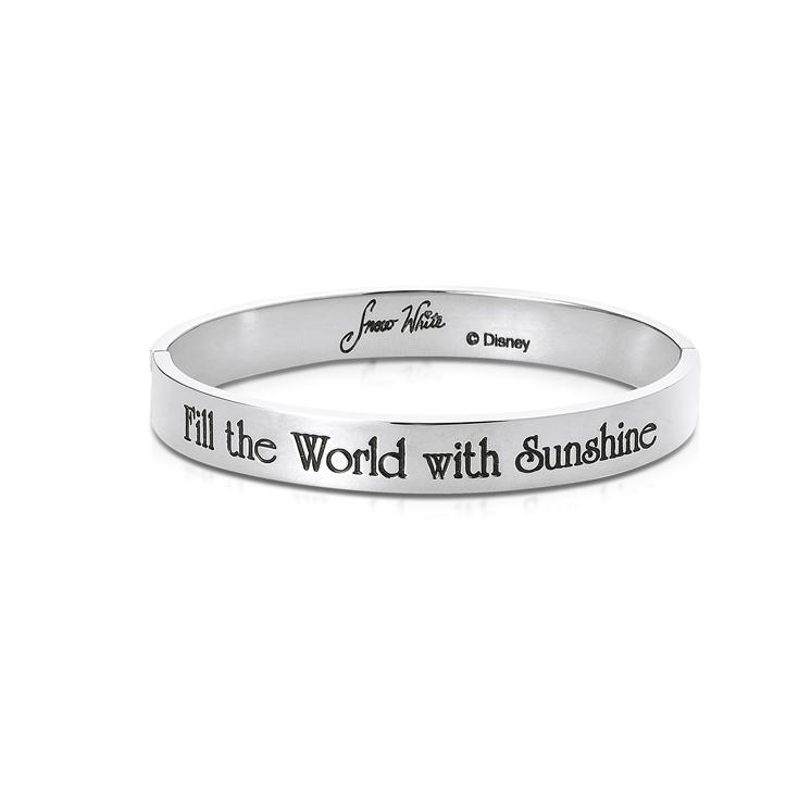 Princess Snow White Bangle White Gold