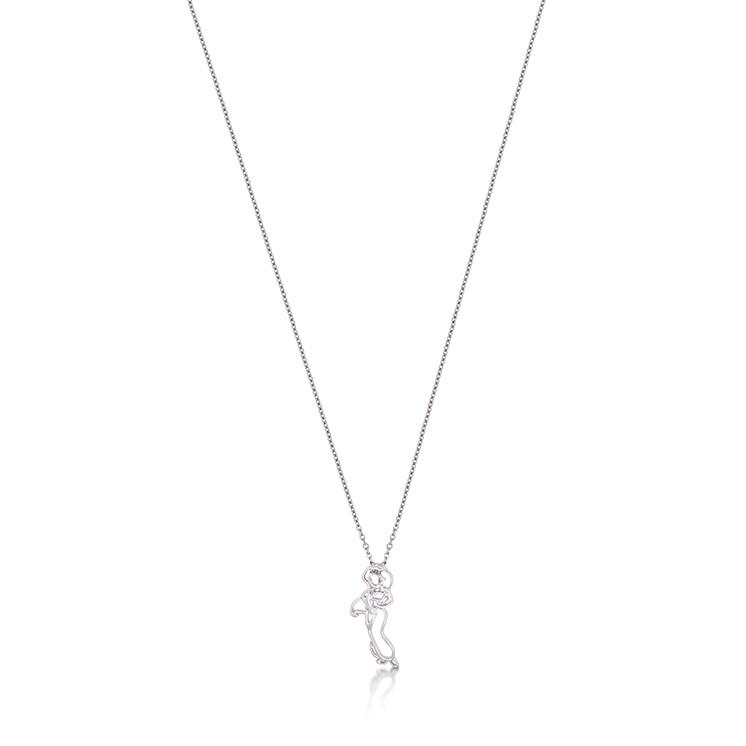Kids Disney Aladdin Jasmine Outline Necklace