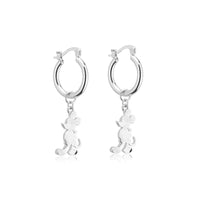 DISNEY 100 MICKEY MOUSE CHARM HOOP EARRINGS