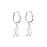 DISNEY 100 MICKEY MOUSE CHARM HOOP EARRINGS