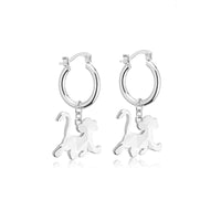 DISNEY 100 SIMBA CHARM HOOP EARRINGS