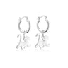 DISNEY 100 SIMBA CHARM HOOP EARRINGS