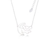 The Lion King Simba Out Line Necklace White Gold