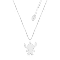 Disney Lilo and Stitch Rhodium Plated Ohana Necklace