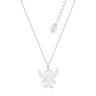 Disney Lilo and Stitch Rhodium Plated Ohana Necklace