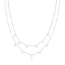 Mickey Mouse Charm Necklace White Gold