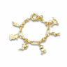 Disney 100 Multi-Franchise Collectors Charm Bracelet Yellow Gold