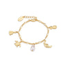 Disney Stitch Charm Bracelet Yellow Gold