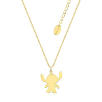 Disney Lilo and Stitch Yellow Gold Plated Ohana Necklace