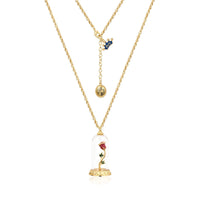 Enchanted Rose Necklace Yellow Gold