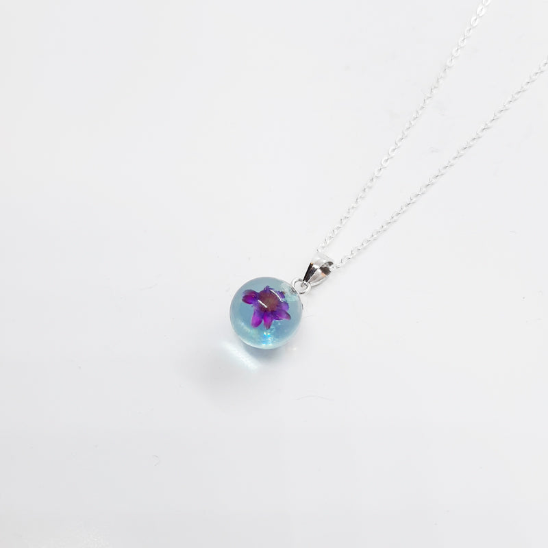 BOTANIGEM Dew Drops Necklace Aqua