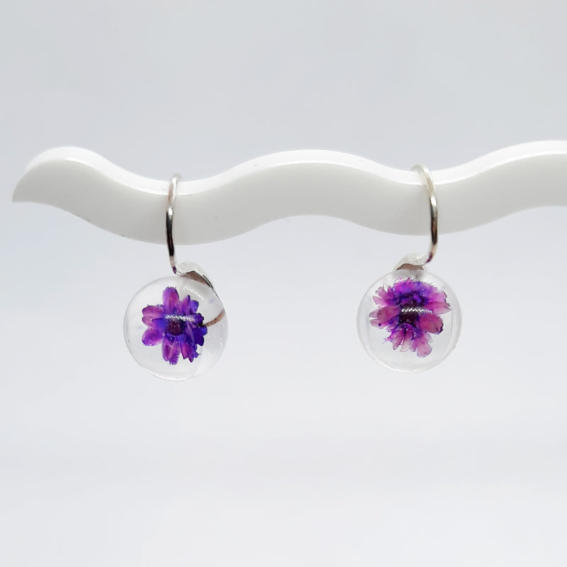BOTANIGEM Daisy Dew Earrings Purple