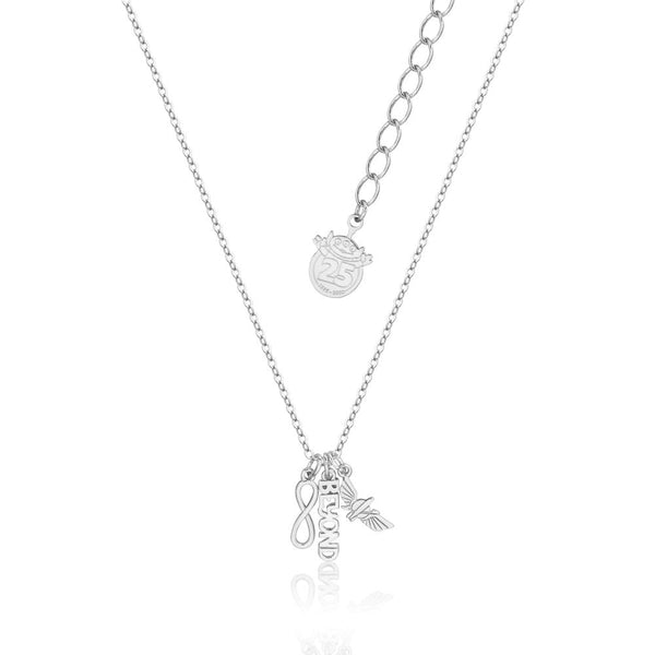 Disney Pixar Toy Story Buzz Lightyear To Infinity & Beyond Necklace White Gold