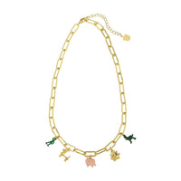 Disney Pixar Toy Story Charm Necklace Yellow Gold