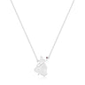 Sterling Silver Belle Enchanted Rose Necklace