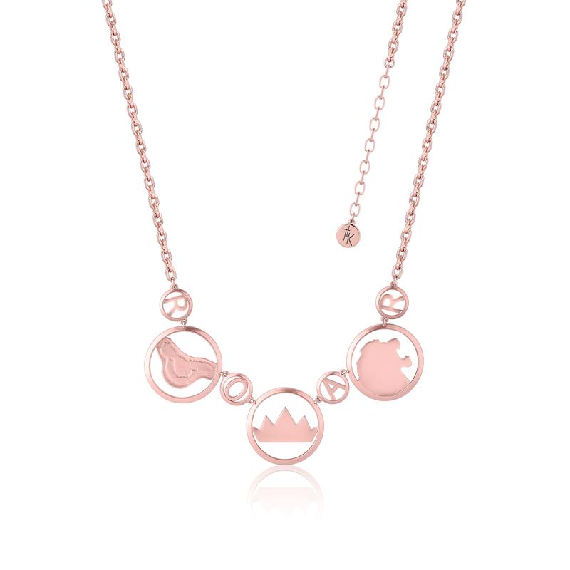The Lion King Roar Statement Necklace Rose Gold