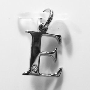 A to Z Initial Silver Pendant with Diamond