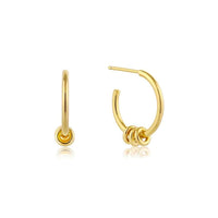 Gold Modern Hoop Earrings