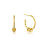 Gold Modern Hoop Earrings