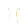 Gold Glow Solid Drop Earrings