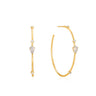 Gold Midnight Hoop Earrings