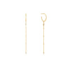 Shiny Gold Midnight Drop Earrings