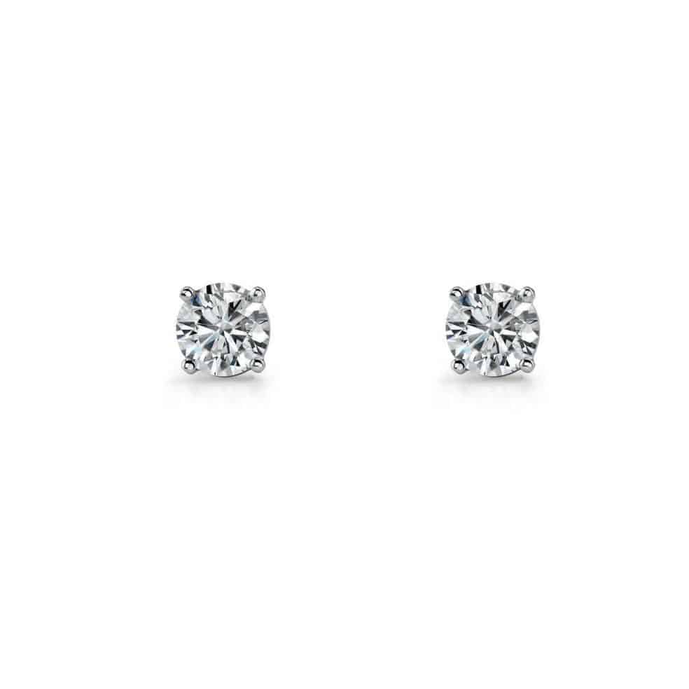 Sterling Silver Claw Set CZ Stud