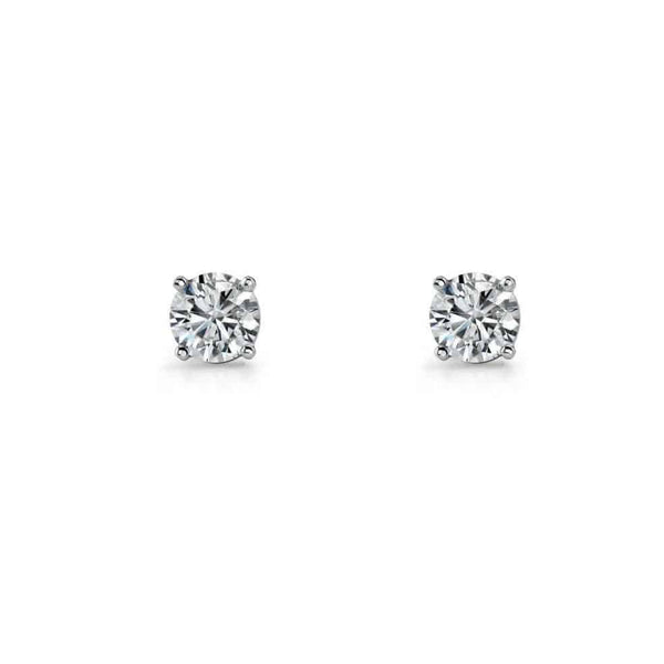 Sterling Silver Claw Set CZ Stud