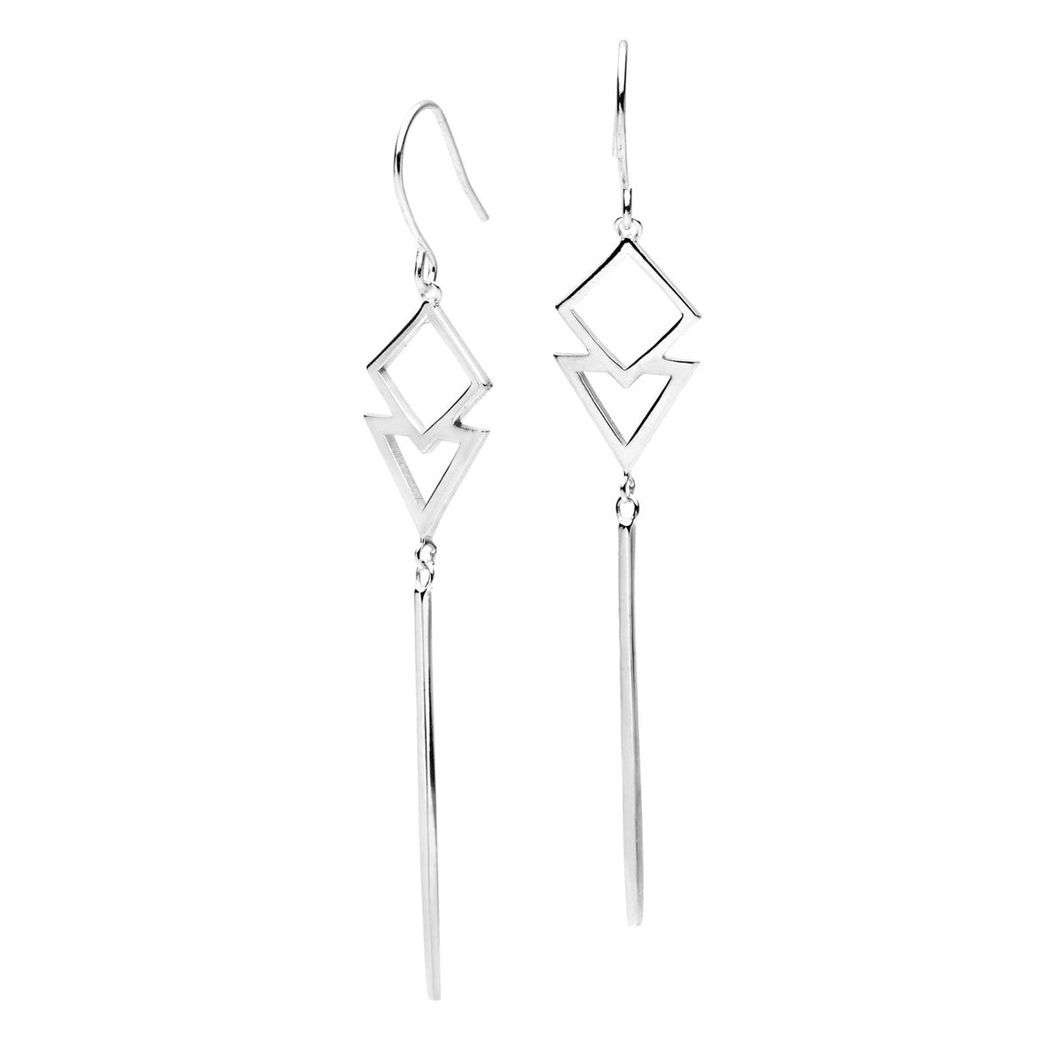 Geomatric Sterling Silver Earrings