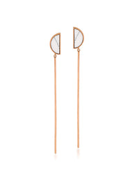 Lighthouse Rose Gold Plated Stainless Steel Earrings