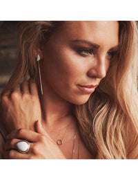 Lighthouse Rose Gold Plated Stainless Steel Earrings