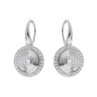 CHARLIE ROUND SILVER EARRINGS