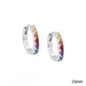 Spectral Colour Silver Small Hoop