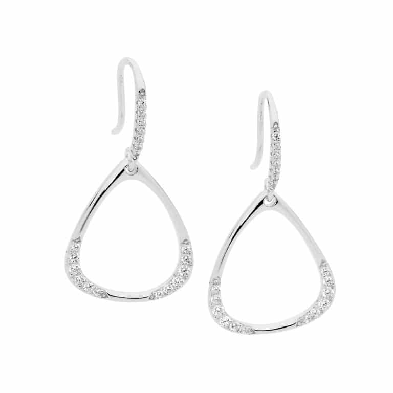 Open Pear Shape drop Earrings
