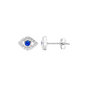 Sterling Silver Evil Eye Stud Earrings