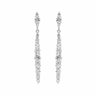 Sterling Silver Gradual White Cubic Zirconia Drop Earrings
