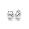 8 mm White Freshwater Pearl Huggie