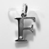 A to Z Initial Silver Pendant with Diamond