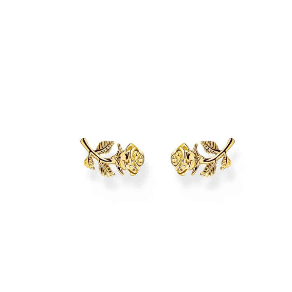 Romance Ear Studs Gold Rose