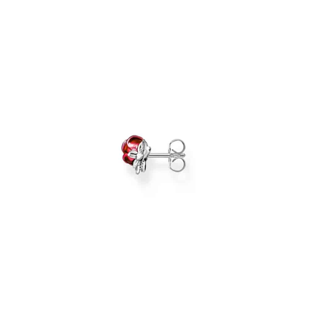 Romance Ear Studs Red Roses