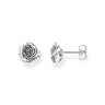 Midnight Rose Ear Studs