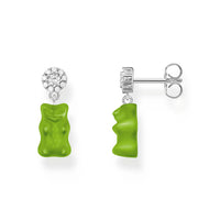 Ear Studs with Green Goldbears