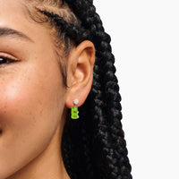 Ear Studs with Green Goldbears