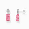Ear Studs with Pink Goldbears