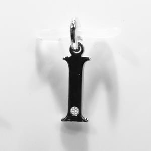 A to Z Initial Silver Pendant with Diamond