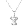 Sterling Silver 3D Koala Pendant