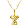 18K Gold Vermeil Silver 3D Koala Pendant
