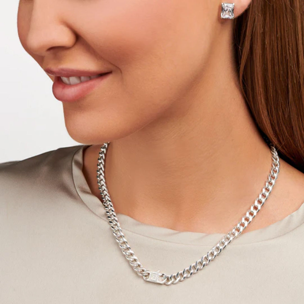 Heritage Curb Chain Necklace Silver