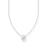 Necklace with Silver Drop-shaped Pendant